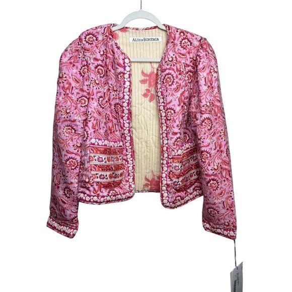 Alix Of Bohemia Pink and Red Floral Jacket - Picture 3 of 7